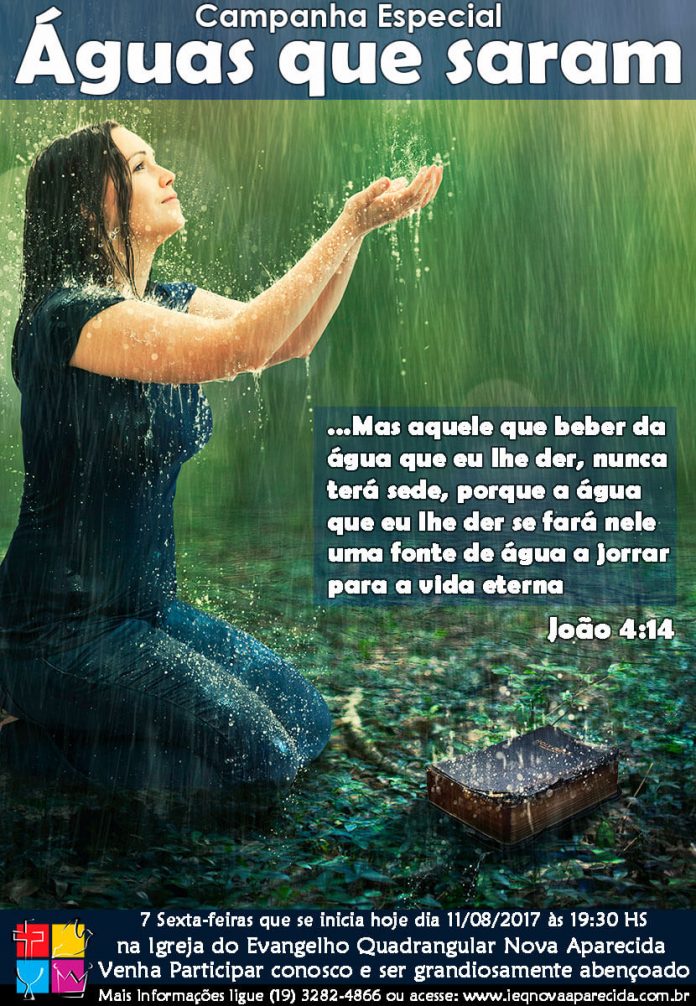 Campanha Águas que Saram - IEQ Nova Aparecida